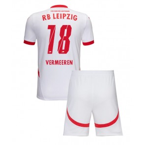 Billiga RB Leipzig Arthur Vermeeren #18 Hemmatröja Barn 2024-25 Kortärmad (+ Korta byxor)